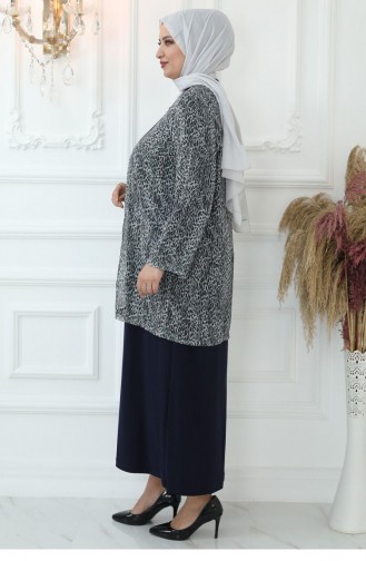 Habillé Hijab Bleu Marine 2822