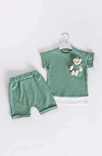 Grün Baby und Kinder Anzüge 06