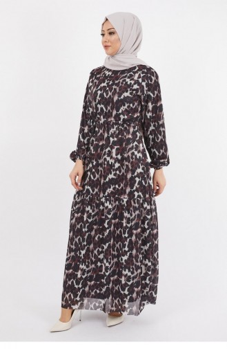 Weinrot Hijab Kleider 14233