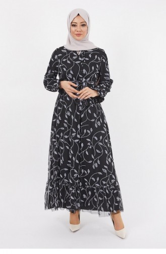 Naturfarbe Hijab Kleider 14247