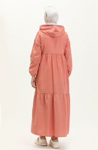 Teri Baumwoll-Kapuzenkleid 24Y8884-02 Rose 24Y8884-02