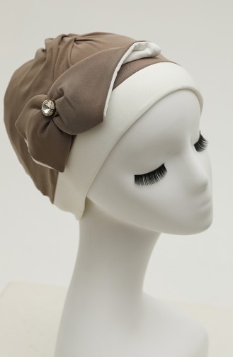 Dark mink Ready to wear Turban 9029-17