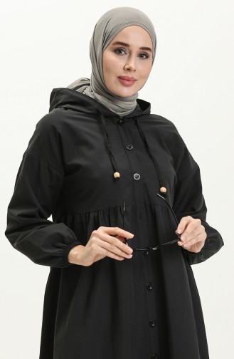 Robe à Capuche Terikoton 24Y8884-01 Noir 24Y8884-01