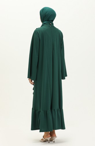 Smaragdgrün Hijab Kleider 11m01-03