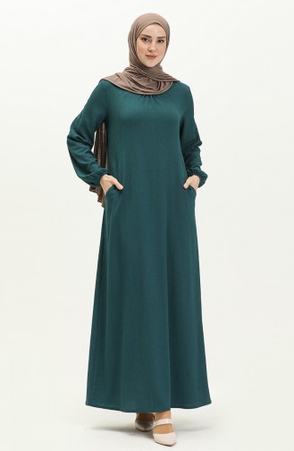 Petroleum Hijab Kleider 11m03-04