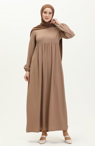 Weizen-Farbe Hijab Kleider 11m07-03