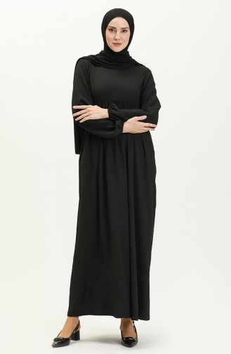 Schwarz Hijab Kleider 11m07-04