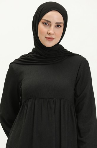 Schwarz Hijab Kleider 11m07-04