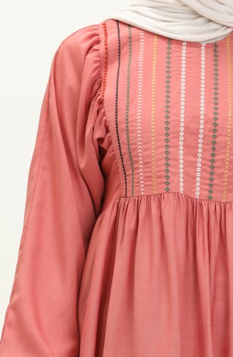 Embroidered Dress 24Y8855-01 Dusty Rose 24Y8855-01