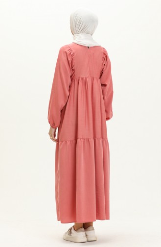 Embroidered Dress 24Y8855-01 Dusty Rose 24Y8855-01