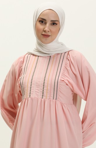 Besticktes Kleid 24Y8855-02 Puder 24Y8855-02