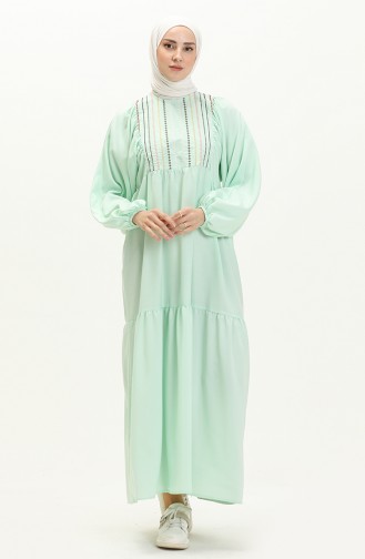 Embroidered Dress 24Y8855-03 Mint Green 24Y8855-03