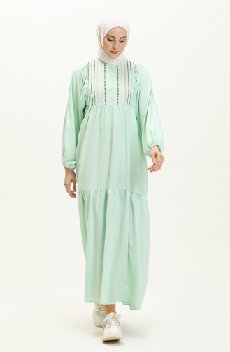 Embroidered Dress 24Y8855-03 Mint Green 24Y8855-03