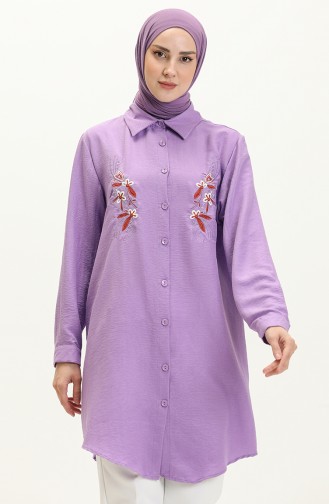 Embroidered Tunic 1006-04 Lilac 1006-04