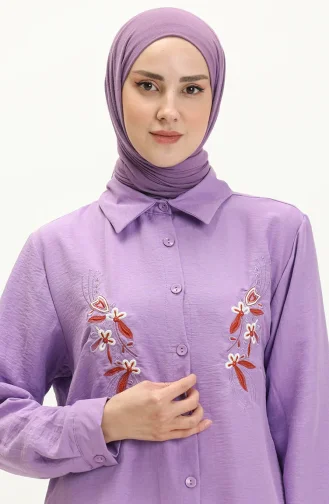 Embroidered Tunic 1006-04 Lilac 1006-04