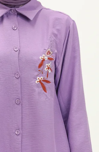 Embroidered Tunic 1006-04 Lilac 1006-04