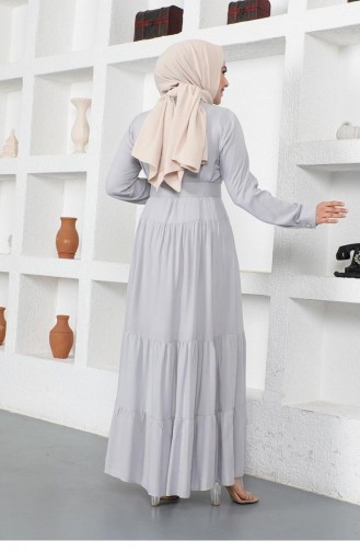 Gray Hijab Dress 0222SGS.GRI