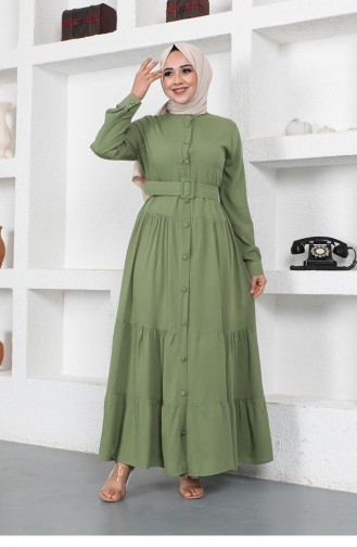 فستان أخضر فاتح 0222SGS.MNT