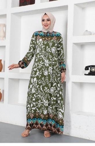 Khaki Hijab Dress 0290SGS.HAK
