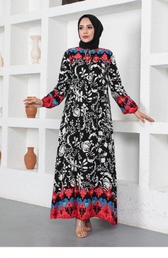 Black Hijab Dress 0290SGS.SYH