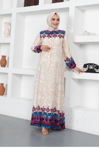 Mink Hijab Dress 0290SGS.VZN