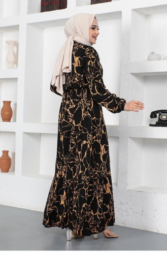 Black Hijab Dress 0291SGS.SYH