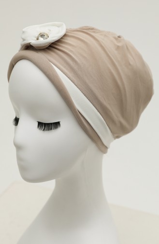 Beige Praktischer Turban 9031-11