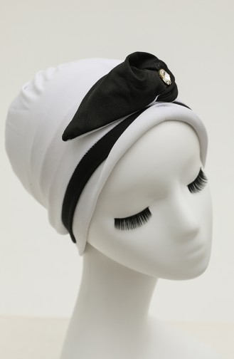 Weiß Praktischer Turban 9031-13