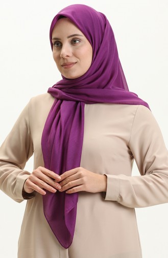 Plain Oversize Scarf BVL-10 Plum 10