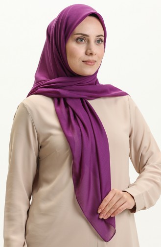 Plain Oversize Scarf BVL-10 Plum 10