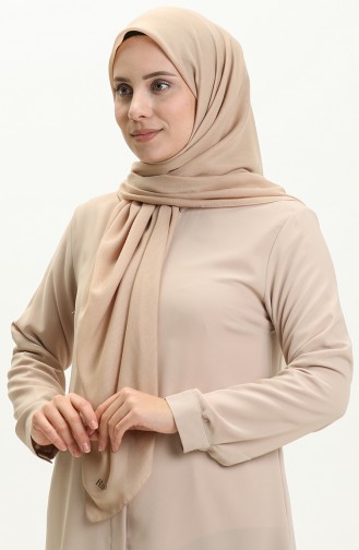 Plain Oversize Scarf BVL-14 Beige 14