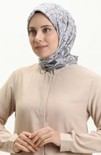 إيشارب منقوش KRK-04 رمادي 04