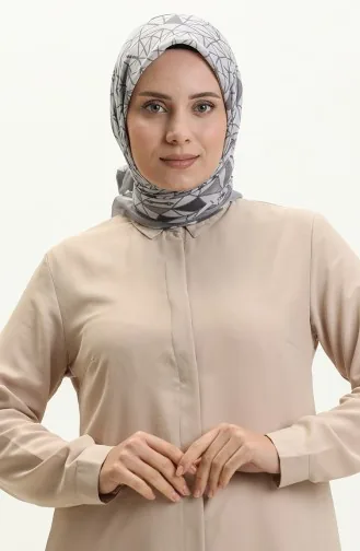 إيشارب منقوش KRK-04 رمادي 04