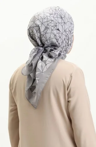 إيشارب منقوش KRK-04 رمادي 04
