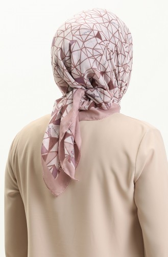 Printed Scarf KRK-05 Lilac Plum 05