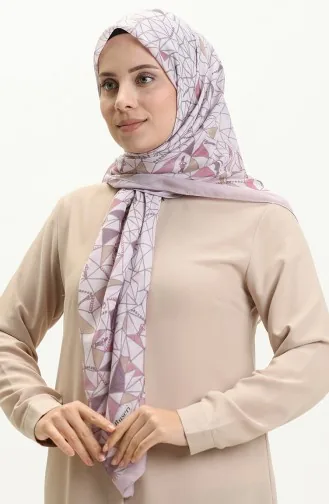 Printed Scarf KRK-09 Lilac 09