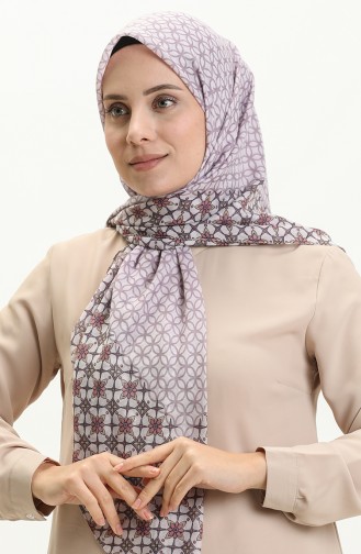 Printed Scarf LCV-06 Lilac Pink 06