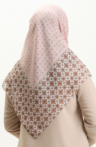 Printed Scarf LCV-10 Pink Salmon 10