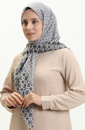 Printed Scarf LCV-11 Gray 11