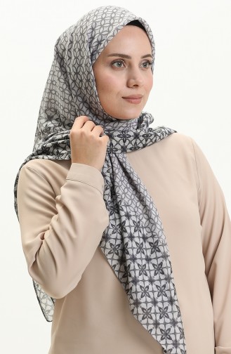 Printed Scarf LCV-11 Gray 11