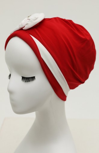 Rot Praktischer Turban 9031-08