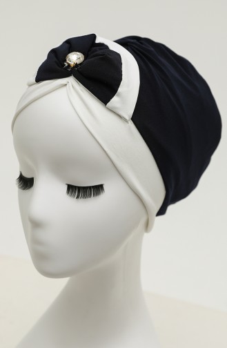 Navy Blue Ready to Wear Turban 9030-01