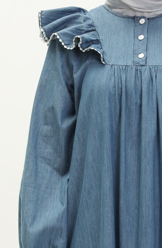 Lace Denim Dress 22Y8703-01 Jeans Blue 22Y8703-01