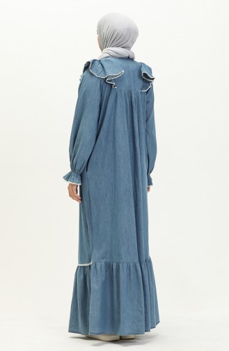Lace Denim Dress 22Y8703-01 Jeans Blue 22Y8703-01