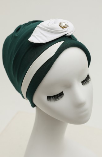 Turban Pret-a-Porter Vert emeraude 9031-10