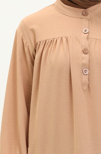 Aerobin Fabric Pocketed Tunic 24Y8846-04 Caramel 24Y8846-04