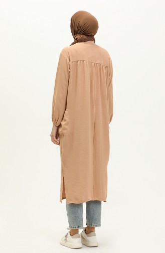 Aerobin Fabric Pocketed Tunic 24Y8846-04 Caramel 24Y8846-04