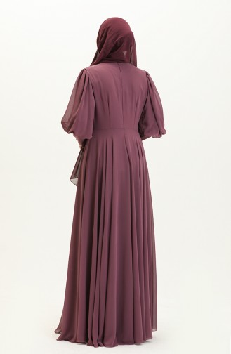 Plissee-Stein-Abendkleid 52847-02 Getrocknete Rose 52847-02