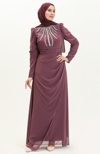 Abendkleid aus Stein 52861-01 Getrocknete Rose 52861-01