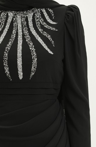 Abendkleid aus Stein 52861-03 Schwarz 52861-03
